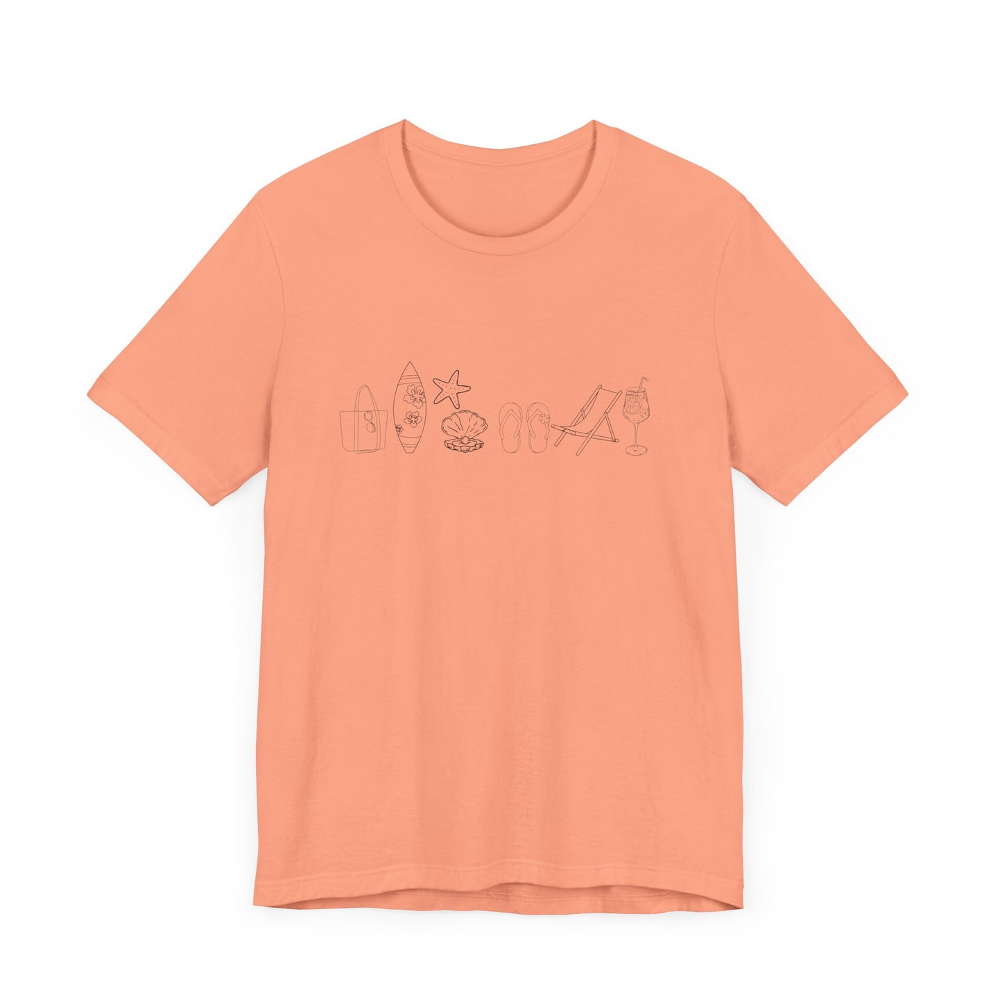 Beach day minimalist shirt