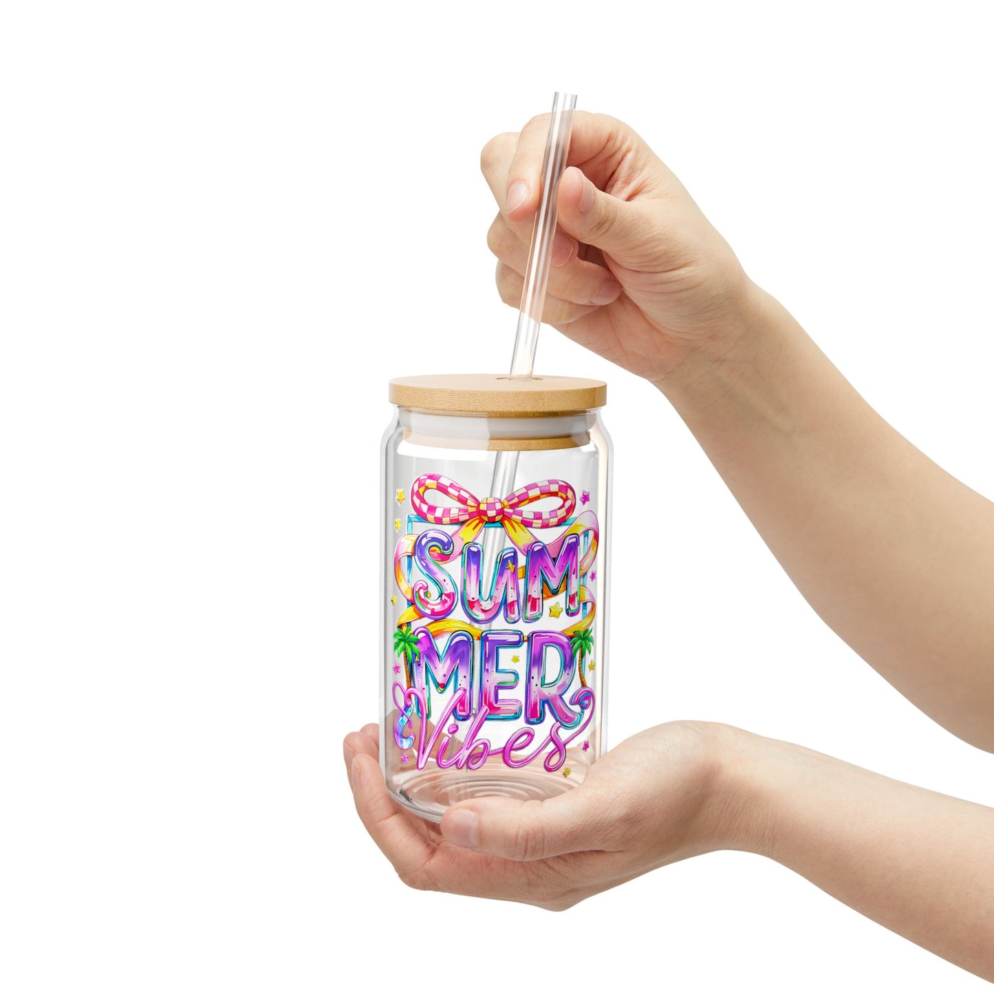 Summer Sipper Glass, 16oz - Juice Lover's Drinkware