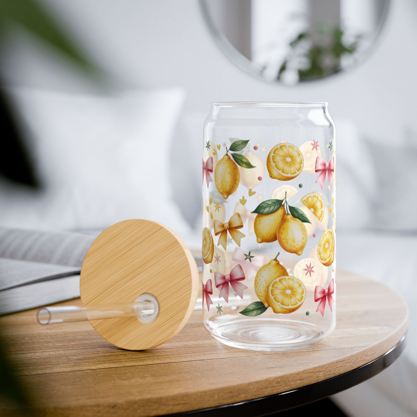 Copy of Tropical Sipper Glass, 16oz - Stainless Steel Straw Included, Beach Vibes, Summer Gift, Eco-Friendly Drinkware, Party Accessory