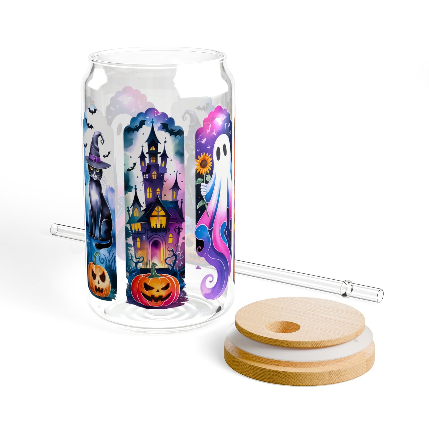 Mystic Halloween Libbey Glass Can