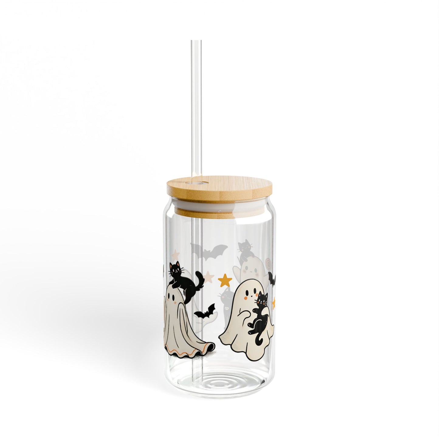Cute Ghosts & Black Cats – Libbey Glass Can