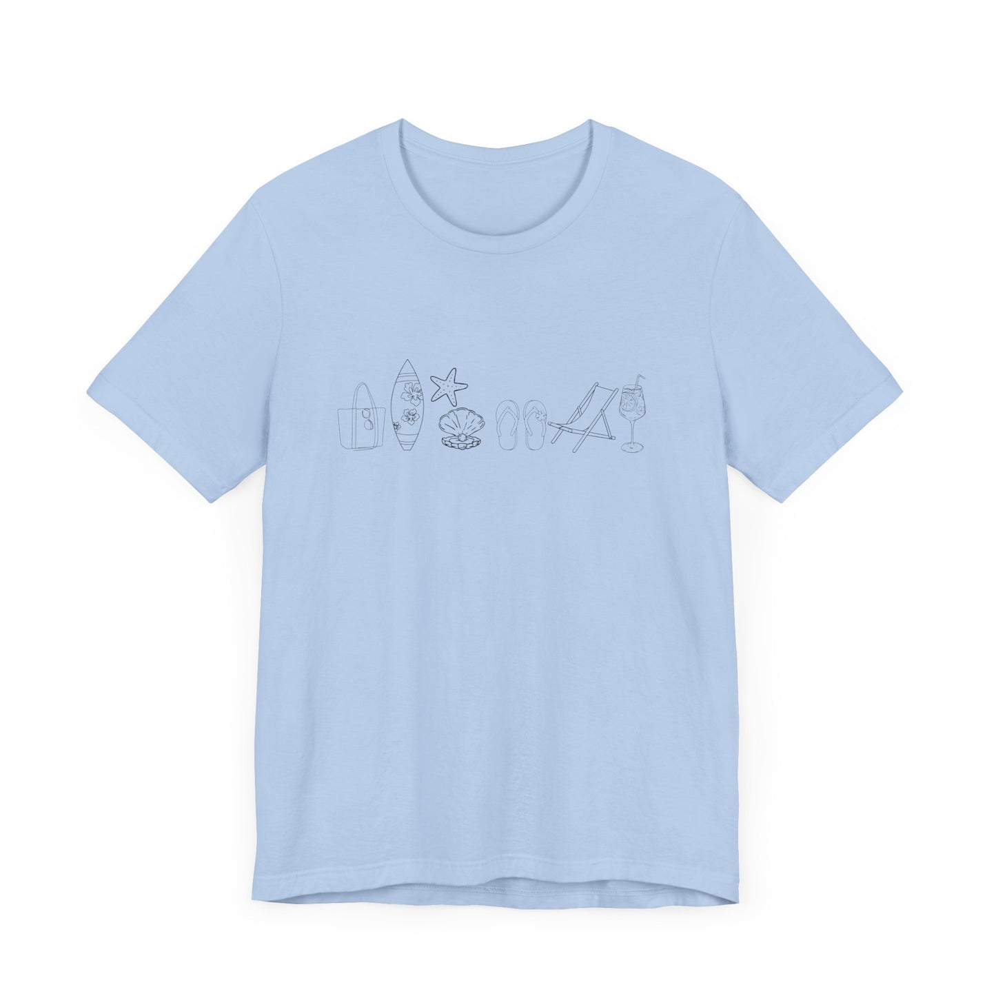 Beach day minimalist shirt