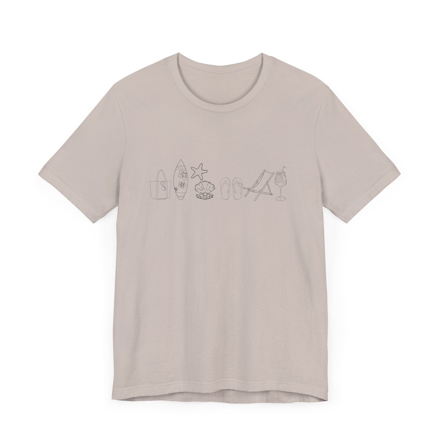 Beach day minimalist shirt