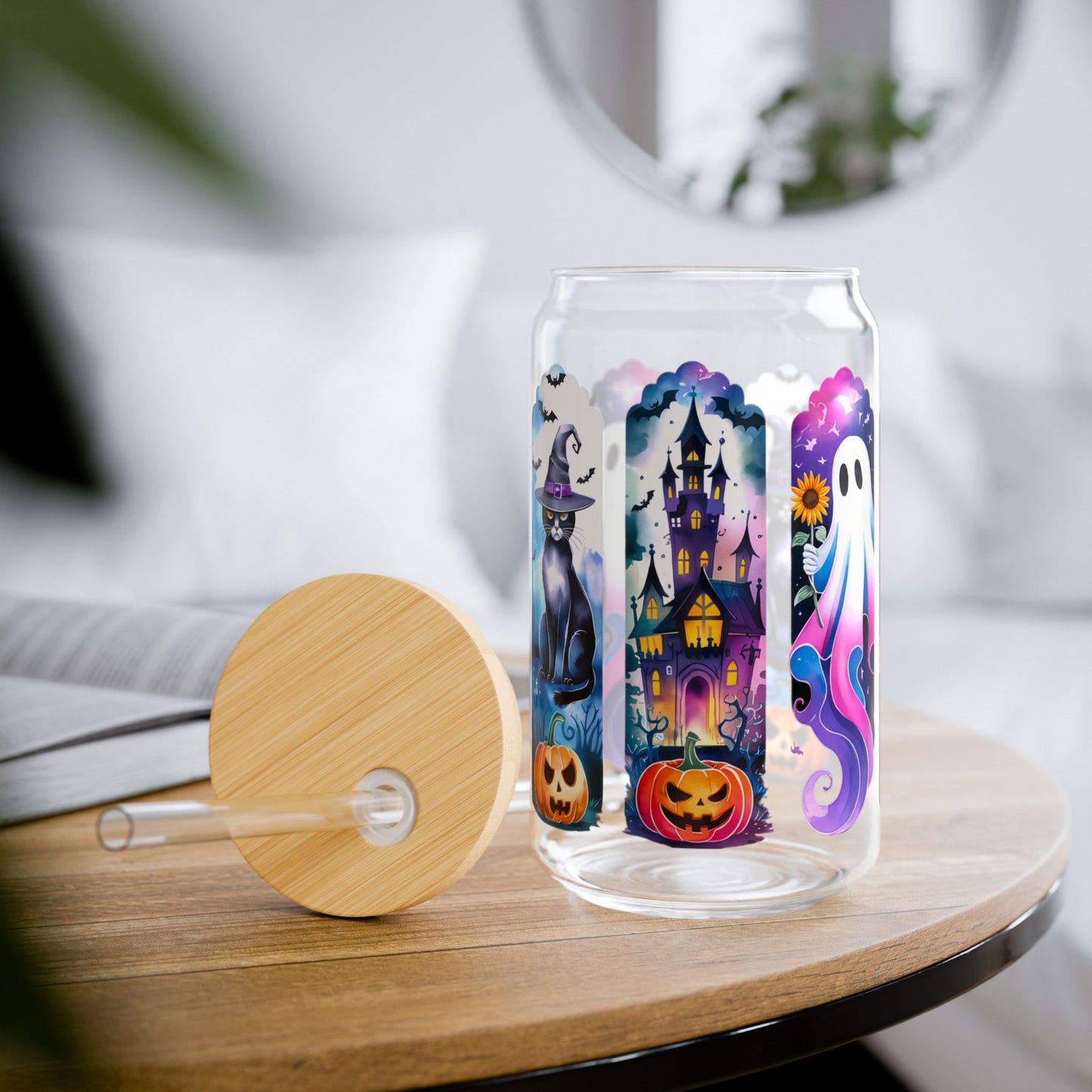 Mystic Halloween Libbey Glass Can
