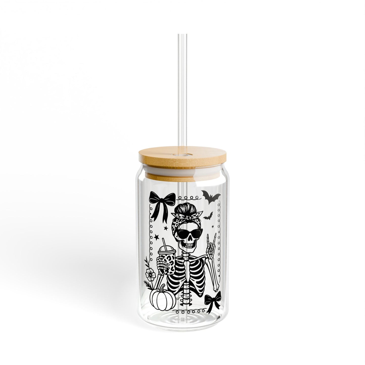Lady Squelette – Elegant Gothic Libbey Glass Can