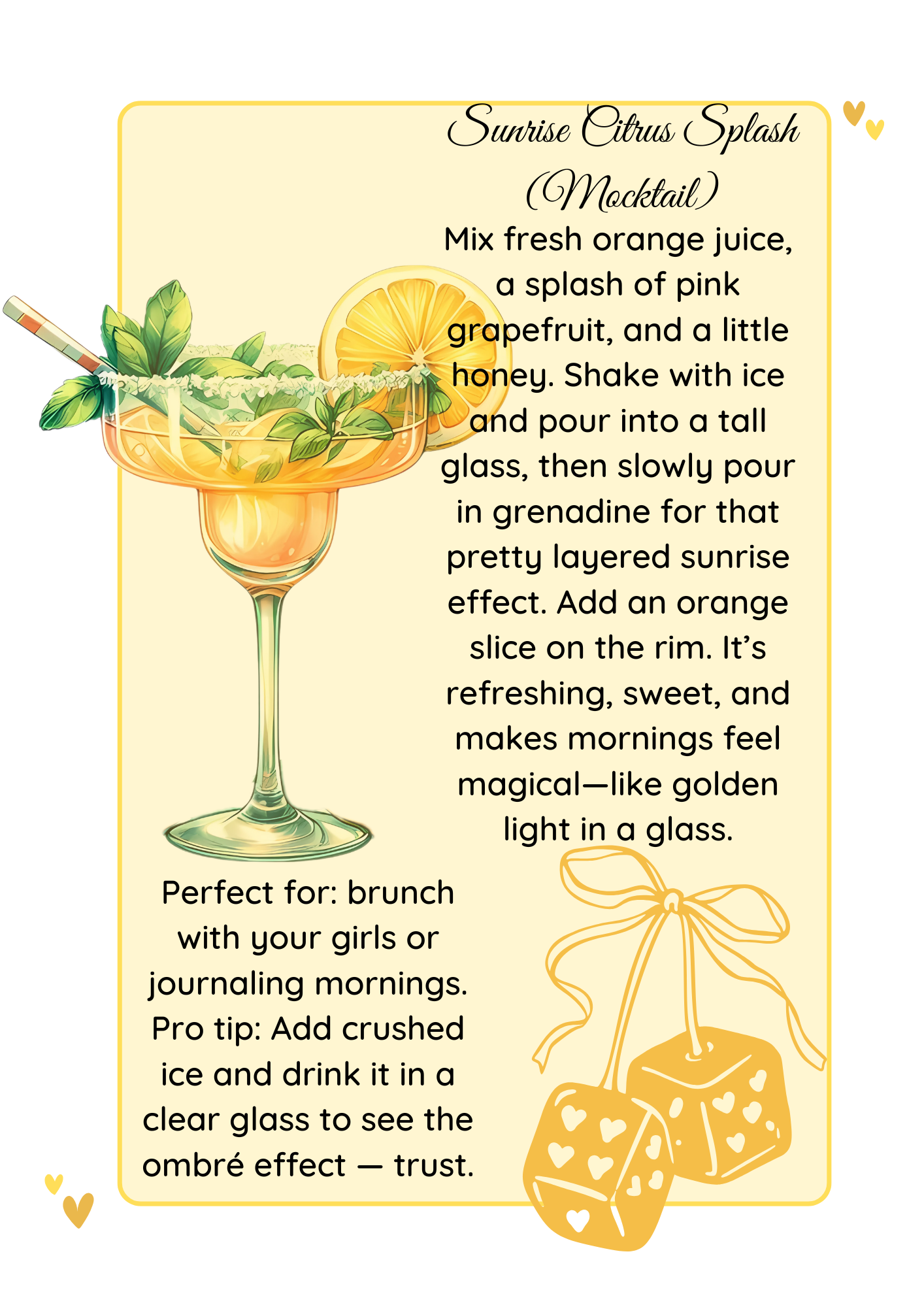 25 cocktails and mocktails recipes