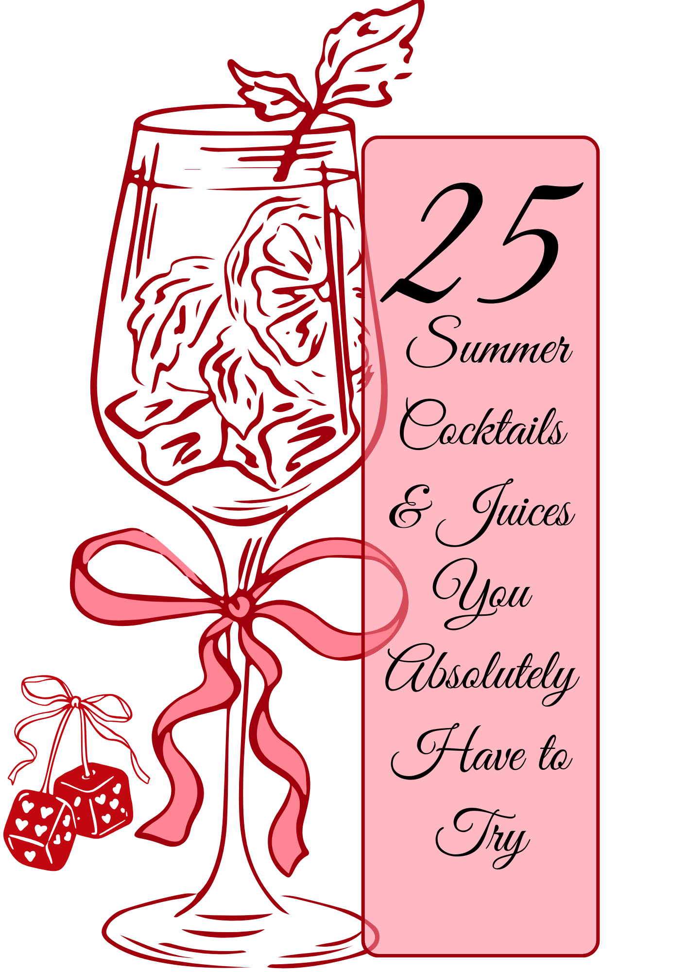 25 cocktails and mocktails recipes