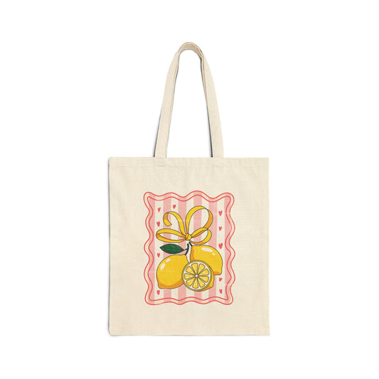 Lemon Canvas Tote Bag