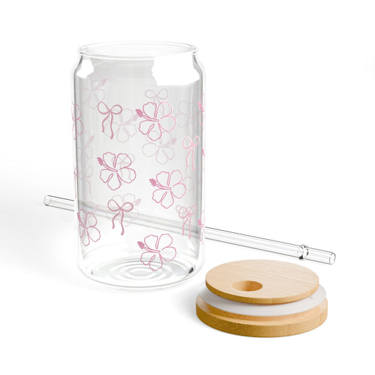 Charming Floral Sipper Glass, Perfect for Summer Sips, Eco-Friendly Drinkware, Unique Gift for Friends, Party Decor, Reusable Beverage [...]