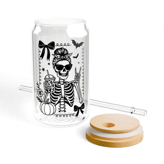 Lady Squelette – Elegant Gothic Libbey Glass Can