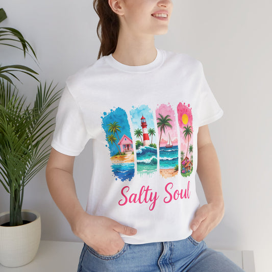 Salty soul summer T-Shirt - Summer Vibe Unisex Tee