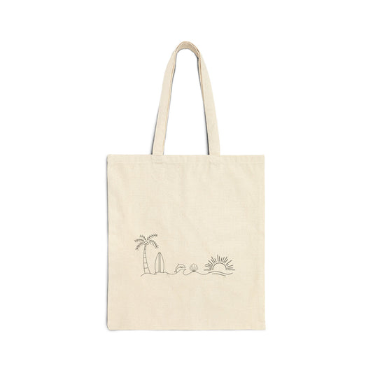 Minimalist Beach Tote Bag