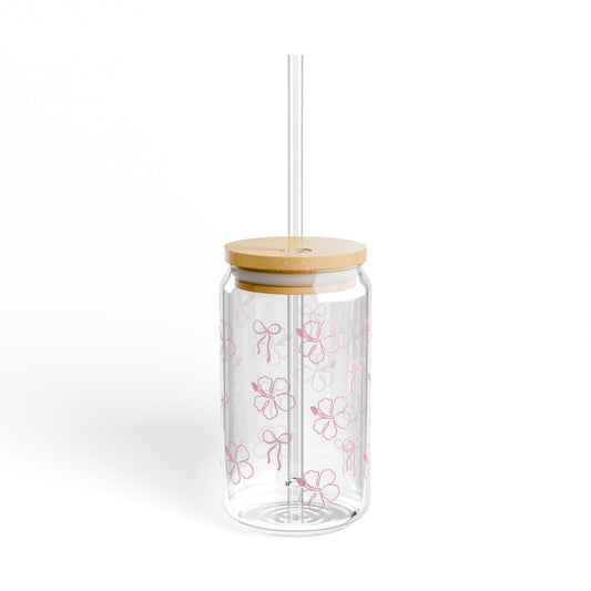Charming Floral Sipper Glass, Perfect for Summer Sips, Eco-Friendly Drinkware, Unique Gift for Friends, Party Decor, Reusable Beverage [...]