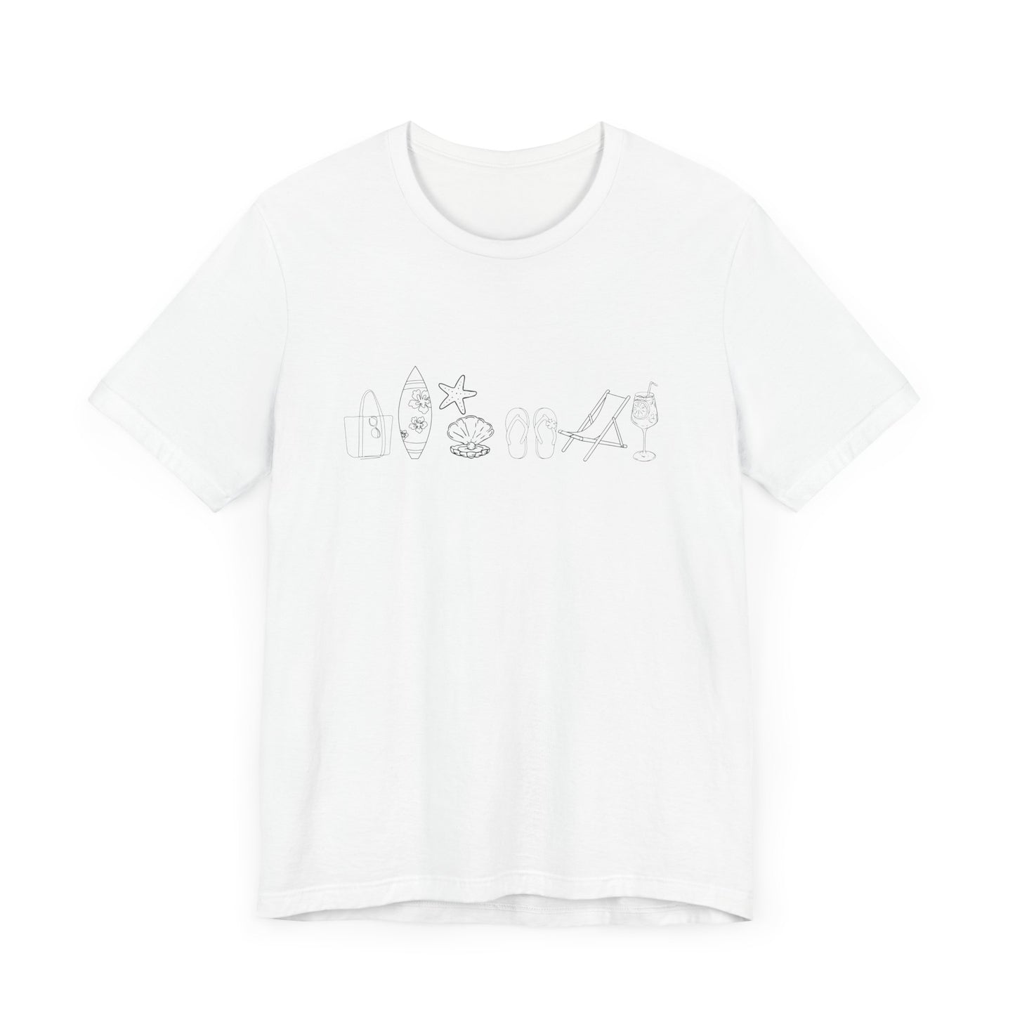 Beach day minimalist shirt