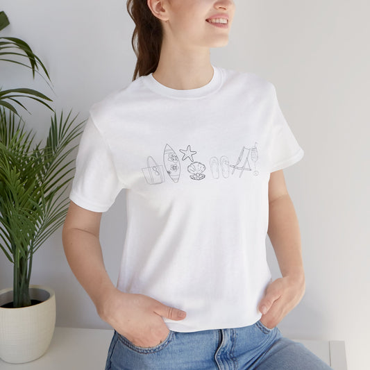 Beach day minimalist shirt