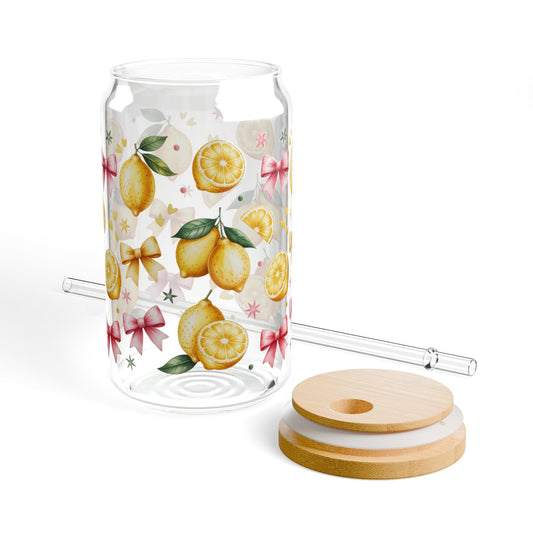Copy of Tropical Sipper Glass, 16oz - Stainless Steel Straw Included, Beach Vibes, Summer Gift, Eco-Friendly Drinkware, Party Accessory
