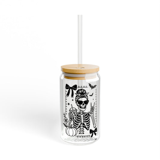 Lady Squelette – Elegant Gothic Libbey Glass Can