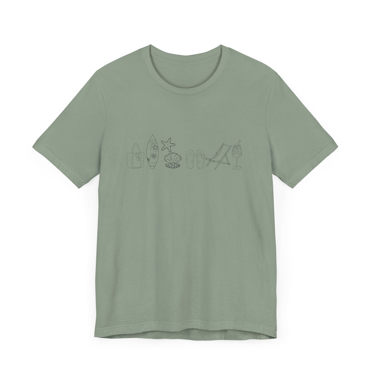 Beach day minimalist shirt