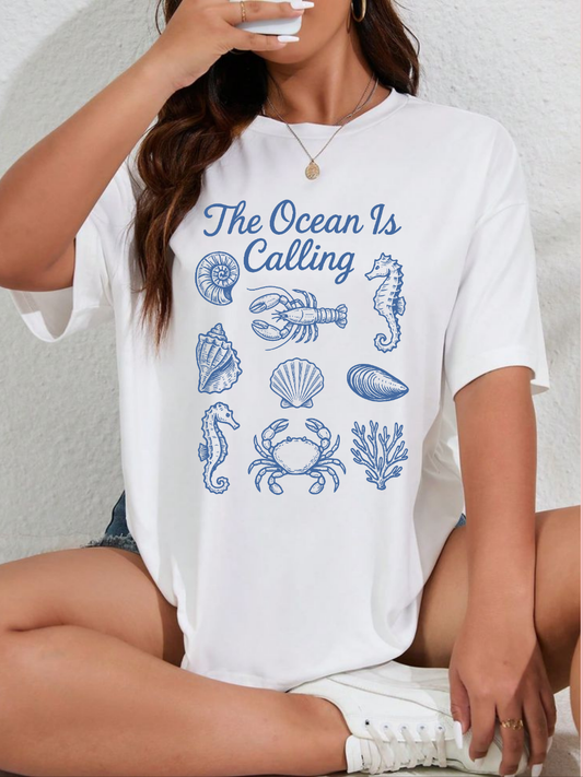 The ocean is calling  ,Summer vibes tee