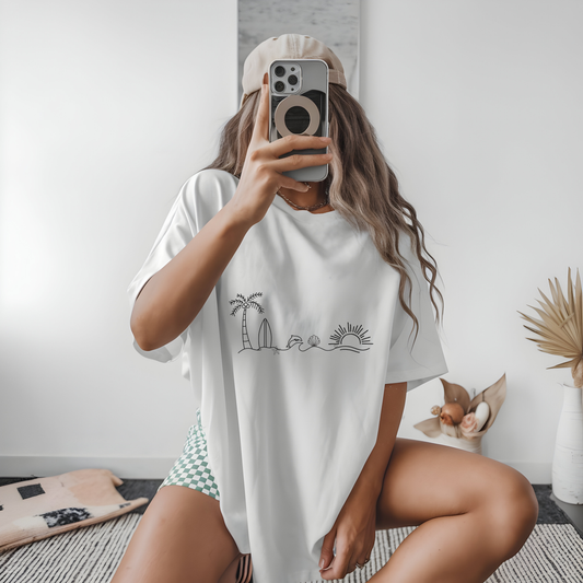 Minimal summer vibes shirt