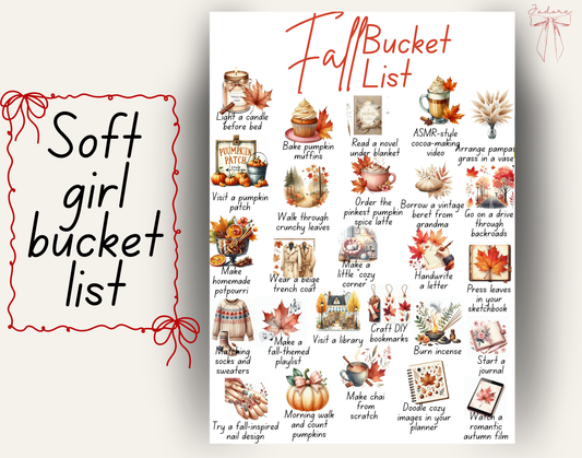 Soft Girl Autumn Bucket List -Aesthetic Things to Romanticize the Season